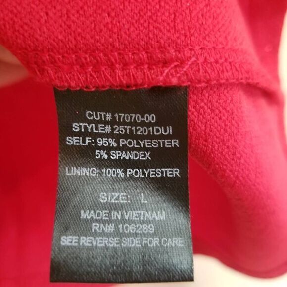 Trixxi Red Sparkle Dress Large - Picture 7 of 8